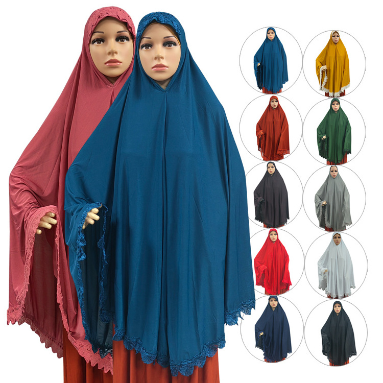 Factory Wholesale Traditional Islamic Clothing Hijab Abaya Arab Muslim Women Shawl Hijab Abaya Saudi Oman Women Hijab Abaya