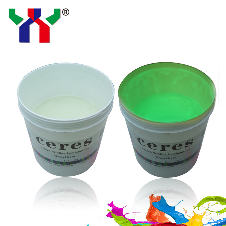 Ceres Screen Printing security ink glow in the dark offset printing ink