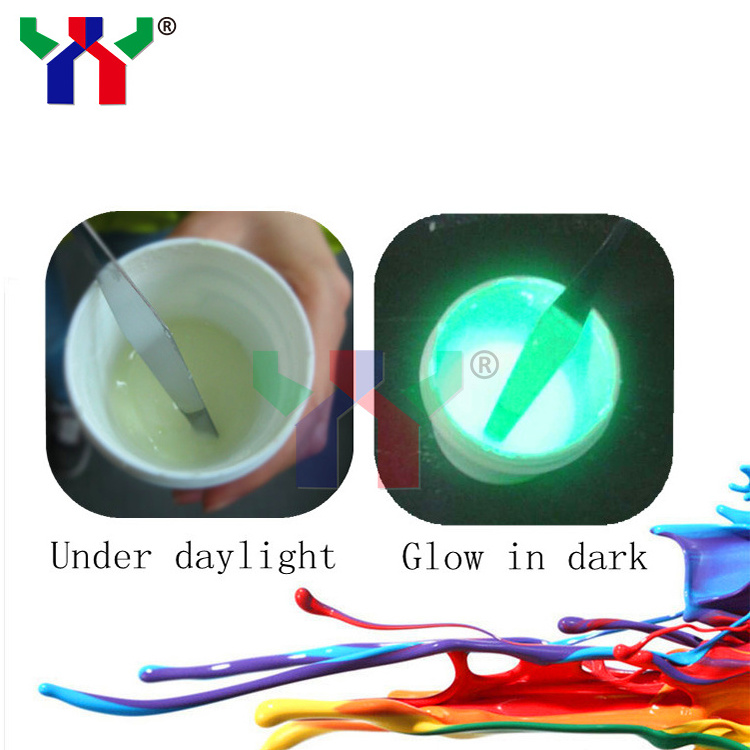 High Quality Ceres Glow in Dark Ink for T-shirt for Screen Printing luminous Ink Glow in the Dark Ink