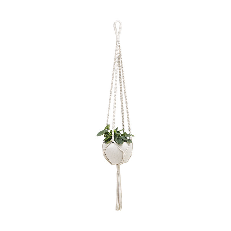 Custom Handmade cotton Macrame Plant Hanger Indoor outdoor Plant Hanger Home Decoration