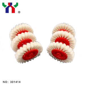 Printing Machine Spare Parts EISI Brush Wheel,White Woolen,60*6*12mm