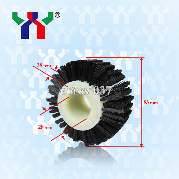 Ceres 037 High Quality Printing Machine Spare Parts Feeder Brush Wheel,83*28*38mm,10 pcs/bag