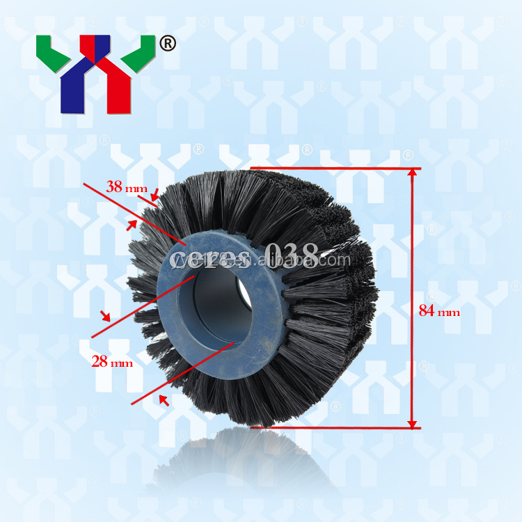 Ceres 038 High Quality Printing Machine Spare Parts Feeder Brush Wheel,84*28*38mm,10 pcs/bag