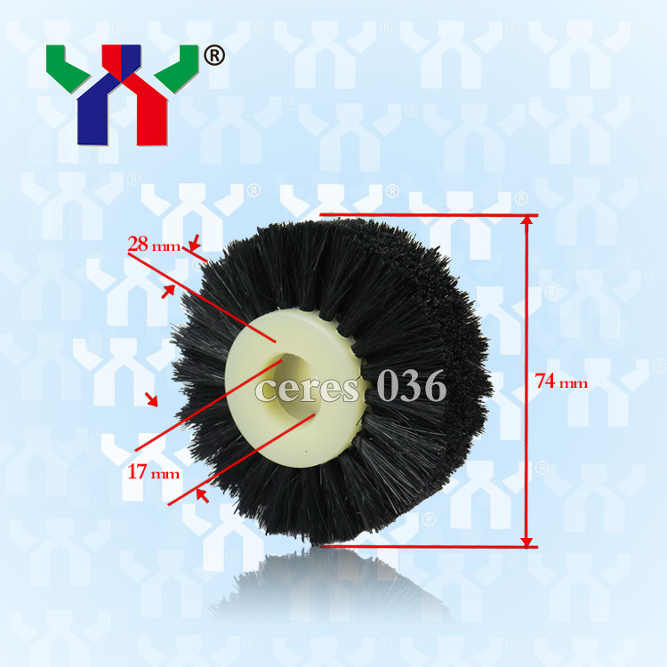 Durable Hard Bristle Circular Brush Wheel For Pressing Paper Ceres 036