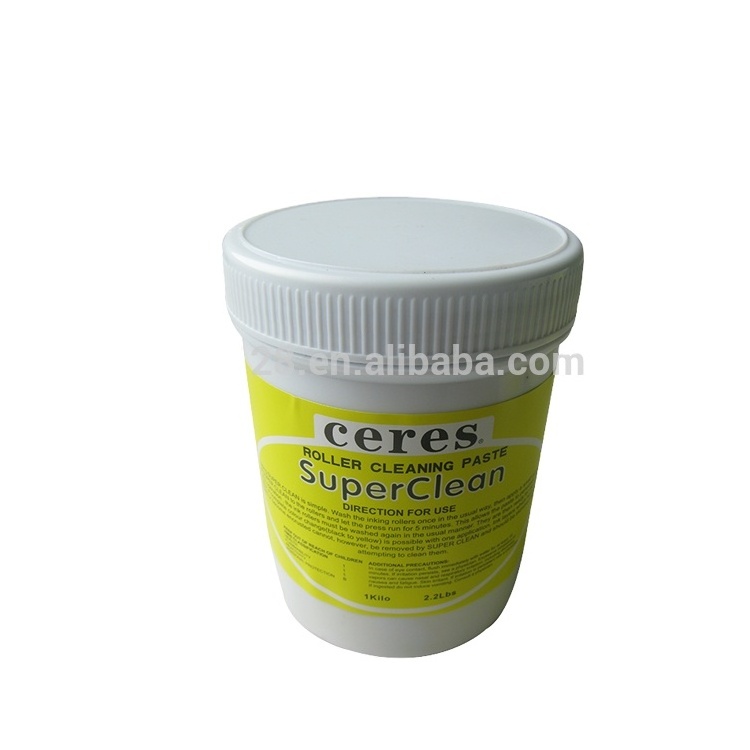 Hot Sale  SUPER CLEAN/Roller Cleaning Paste for Printing Roller and Ink Cleaning China Wholesale,1kg/can