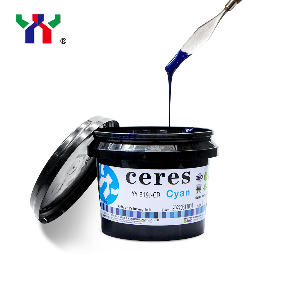 Ceres YY-319J-CD UV Offset Ink Printing On Bank Card,Cyan Color