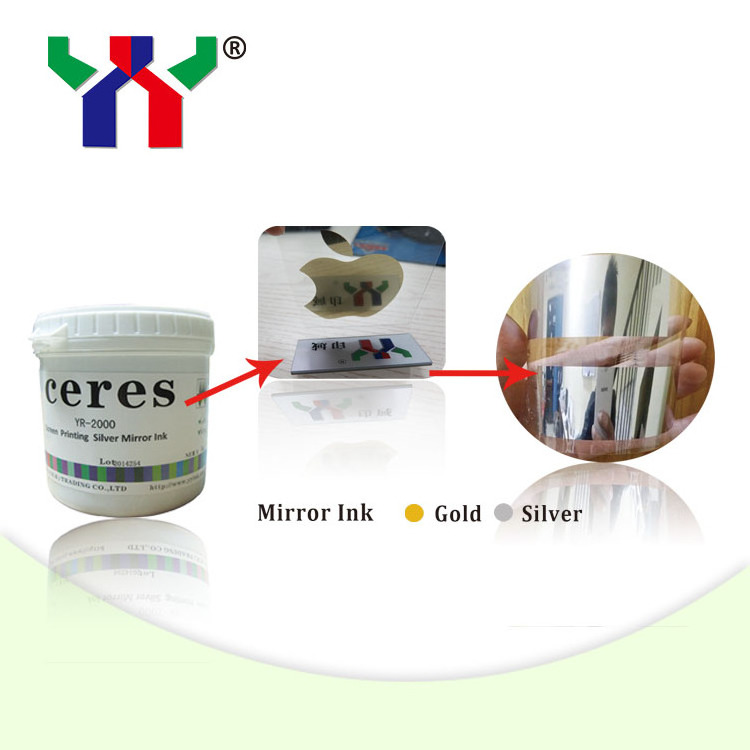 Ceres Gold Screen Printing  Mirror Ink Print On the Transparent Plastic Air Dry,1 kg/can