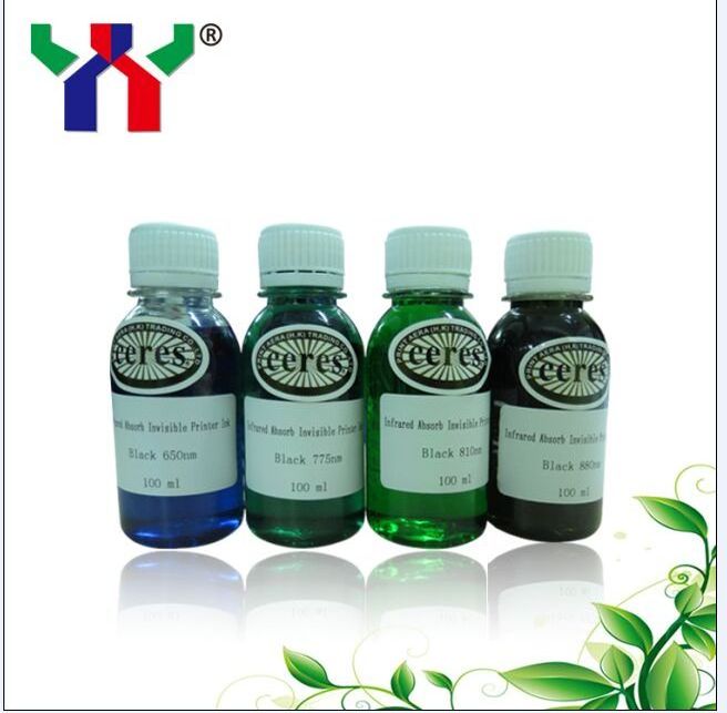 Print Area Ceres Infrared Absorbing Ink for Inkjet Printer,100ml/bottle,650/775/810/880 nm