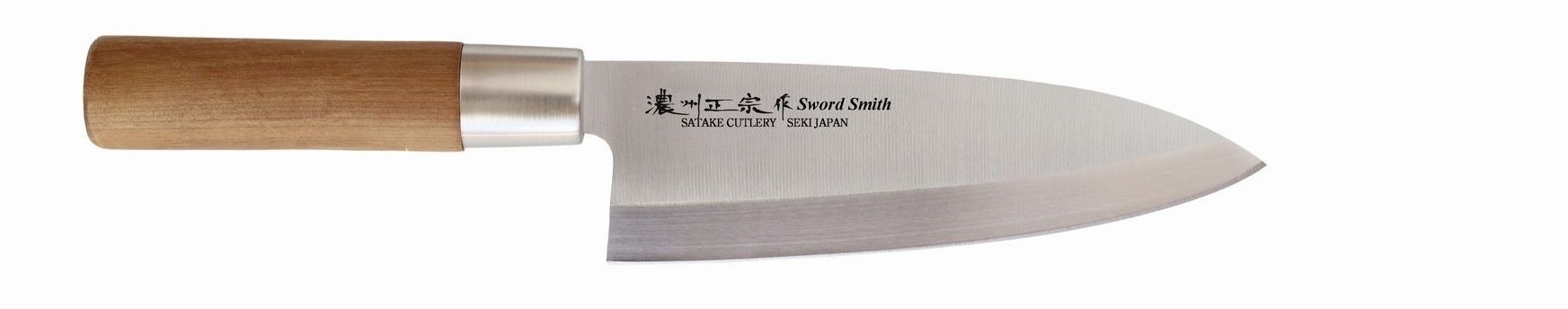 Oval wooden handle Japanese style Wabocho cooking knives high quality made in Seki Japan logo customization