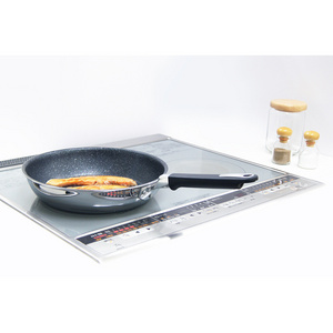 Japan high heat conductivity non-stick aluminum stainless steel frying pan for high output induction stove