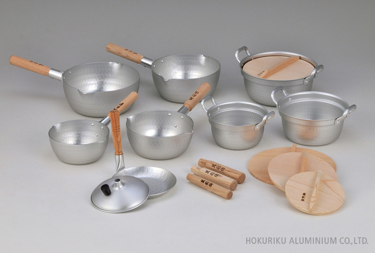 High Quality Non Stick Flat Bottom Hammered Aluminium Japanese traditional Yukihira sauce pan