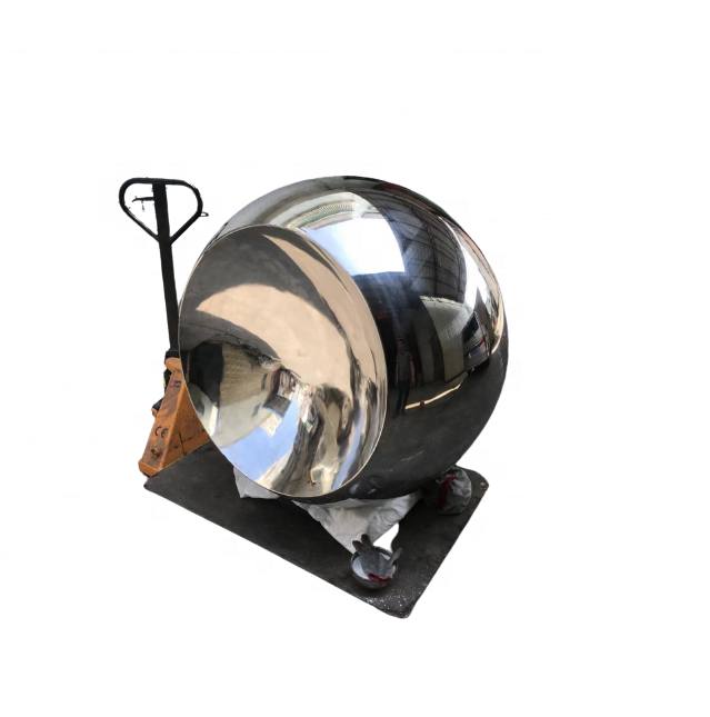 Outdoor garden sculpture hollow stainless steel sphere