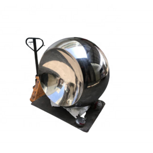 Outdoor garden sculpture hollow stainless steel sphere