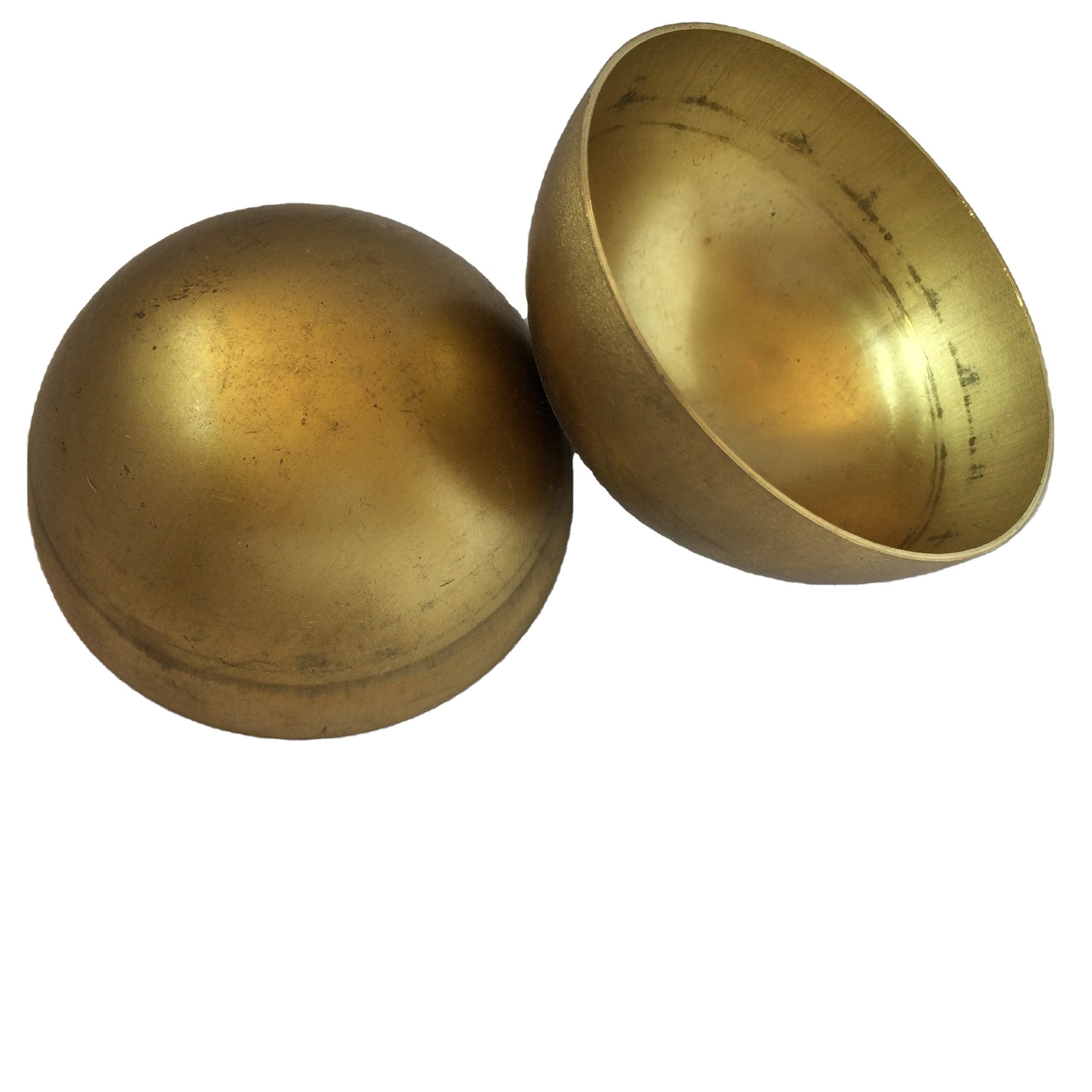 H65 electric conductive 80mm brass hollow half balls  brass sphere