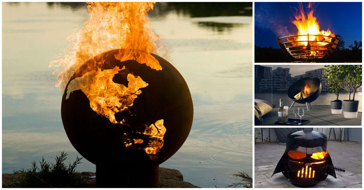 Factory Directly 600 700 800 900mm  Metal Sphere Globe Fire Pits