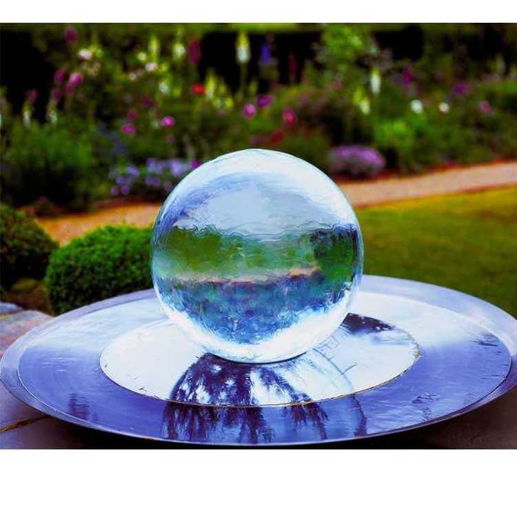 Christmas Decoration Stainless Steel Swimming Pool Waterfall Glass Ball Fountain