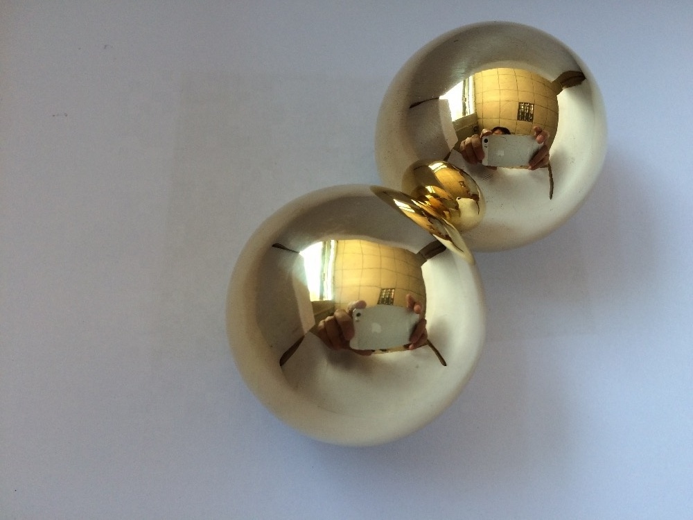 H65 electric conductive 80mm brass hollow half balls  brass sphere