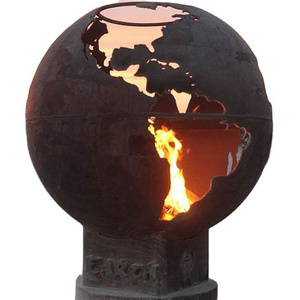 Factory Directly 600 700 800 900mm  Metal Sphere Globe Fire Pits