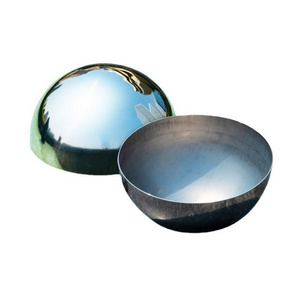 30 40 50 60 80 120 CM stainless steel half sphere mirror polishing metal half ball SS304 SS201 hollow large steel hemisphere