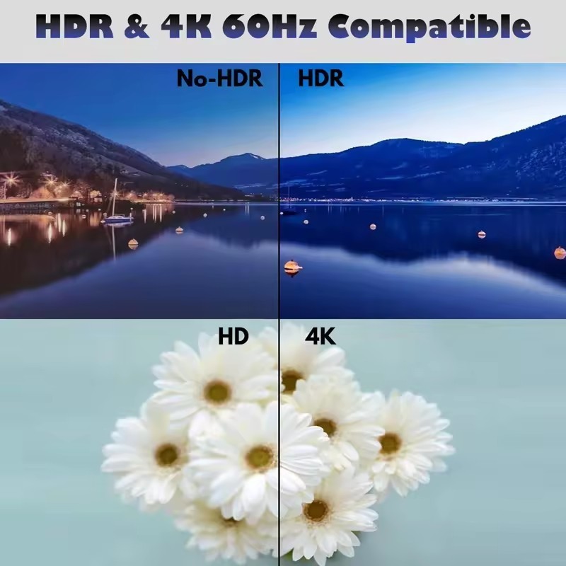 4K 60Hz HD 2.0 Audio Splitter 5.1 ARC MI Audio Extractor HDCP 2.2 HDR10 Audio Converter 4K MI to Optical TOSLINK SPDIF