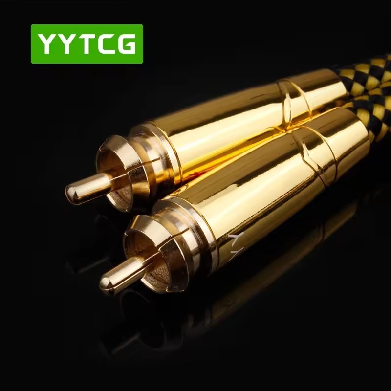 T3 YYTCG hifi 3.5mm to 2rca cable high end silver-plated PC Mobilephone Amplifier Interconnect 3.5 Jack to RCA Cable