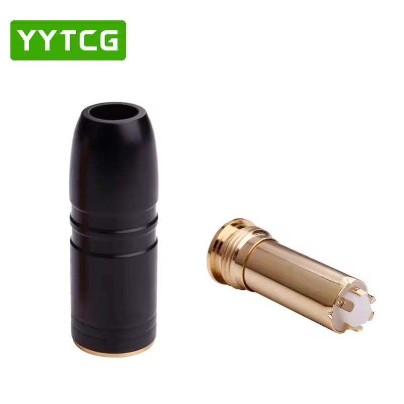 4.4 mm 5 Pole Headphone Female Plug Jack Audio Adapter Connector Gold / Black / Silver 4.4mm