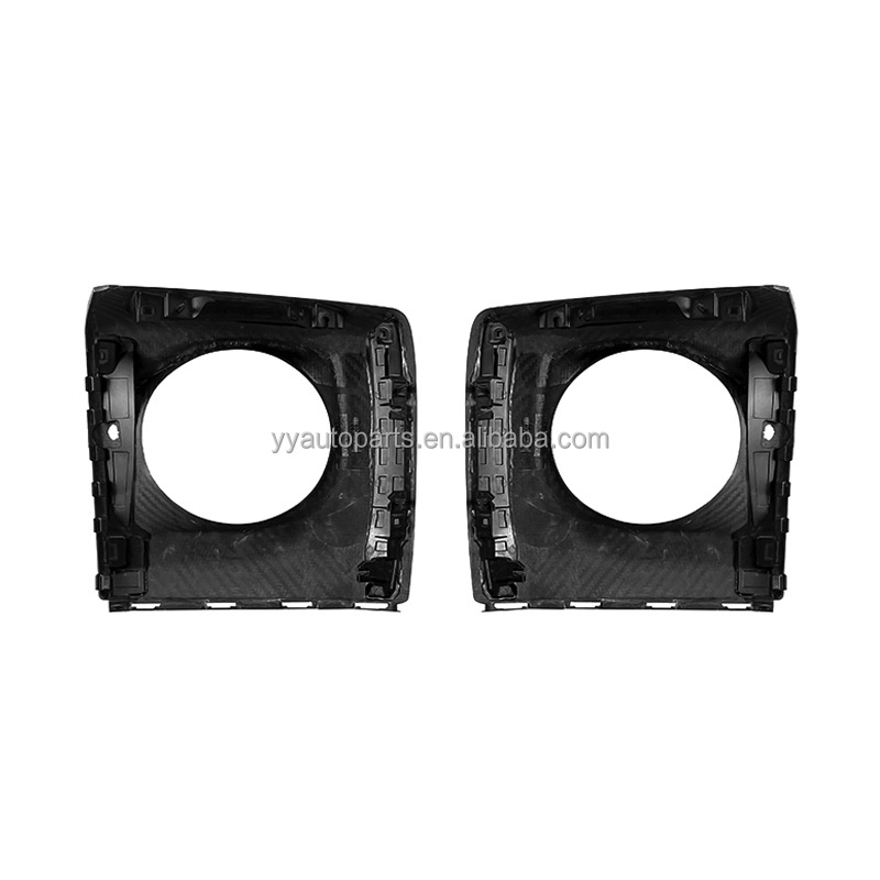 Top Car Style Front Bumper Headlight Cover Case Carbon Fiber Replacement Parts for New G Class G500 W463a W464