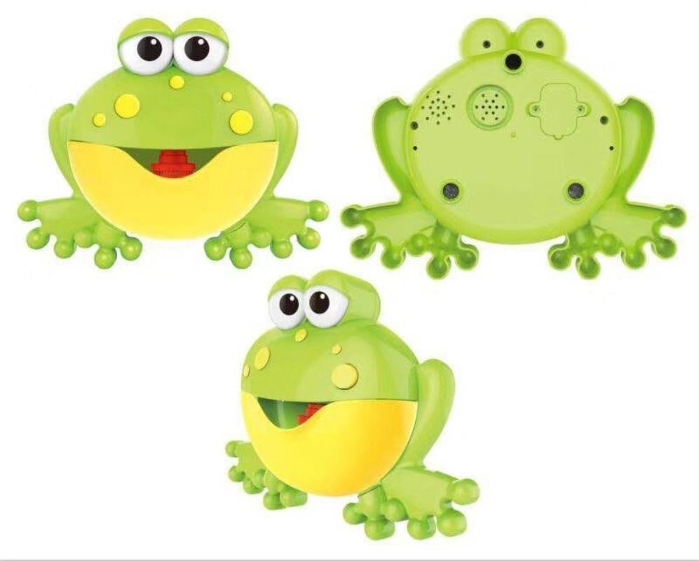 Bubble blower cute frog bubble machine bubble bath toy with 12 music for kids