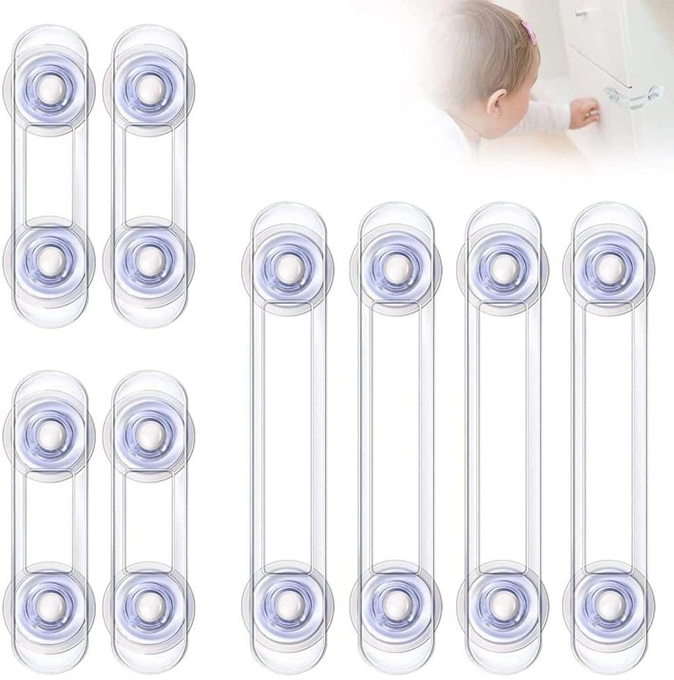 Baby safety proof plastic self adhesive magnetic drawer locks child cabinet lock