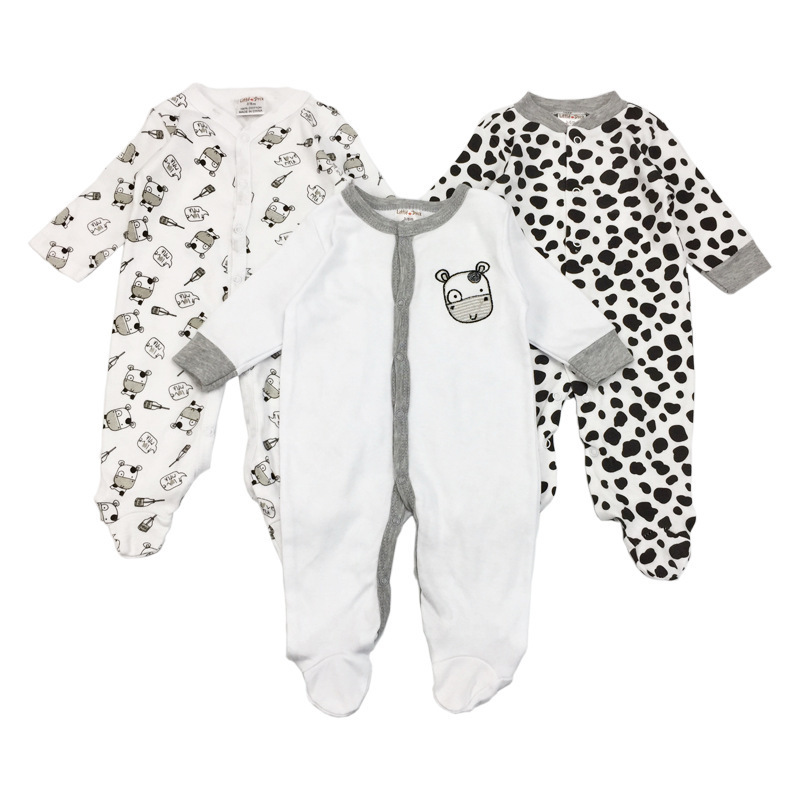 Organic cotton newborn baby clothes romper sleepsuit keep warm set gift baby clothes