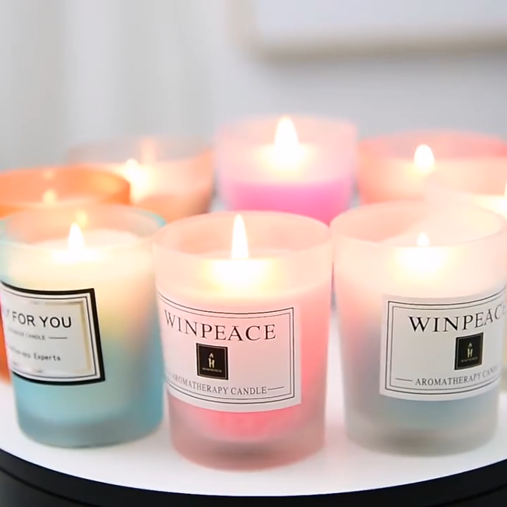 Chinese Manufacturer Soy Wax Candles Glass Jar Scented Candle Candles Private Label Scented Soy Wax