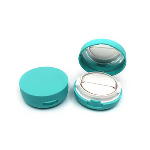 Customize ABS Empty Plastic Compact Powder Case With Mirror Facials Cosmetics Foundation Makeup Box