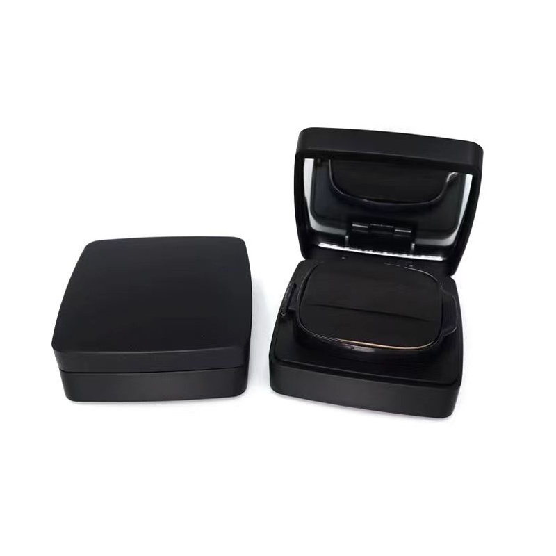 Customize ABS Empty Plastic Compact Powder Case With Mirror Facials Cosmetics Foundation Makeup Box