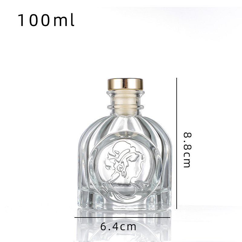 Empty Frosted Glass Spray Bottle 3.4oz Perfume Atomizer, Fine Mist Spray