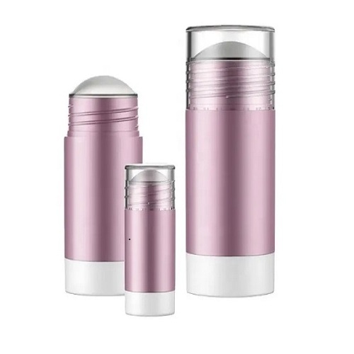 Deodorant Tube Stick Containers Round Shape Lip Balm Tube 30ml as Clear Plastic Cream Daily Female Body Perfume Bottle 50pcs