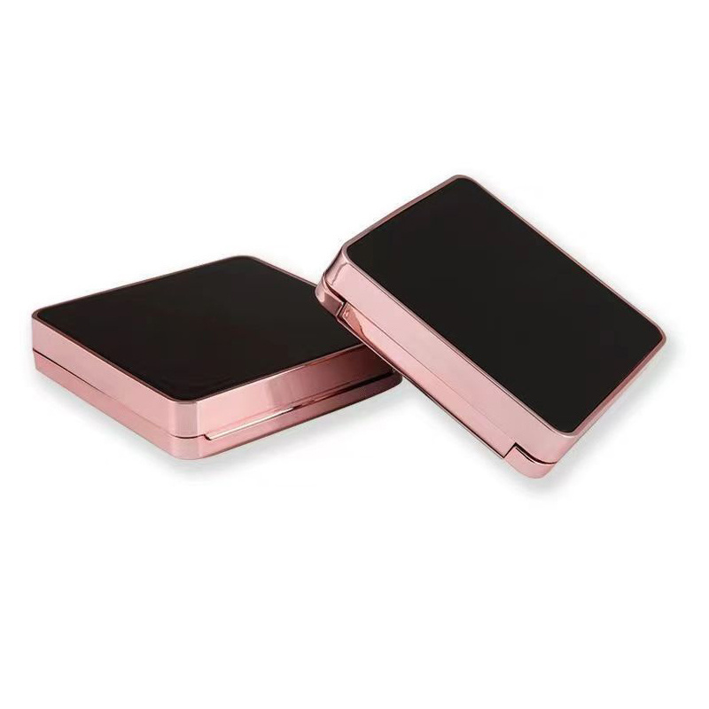 Customize ABS Empty Plastic Compact Powder Case With Mirror Facials Cosmetics Foundation Makeup Box