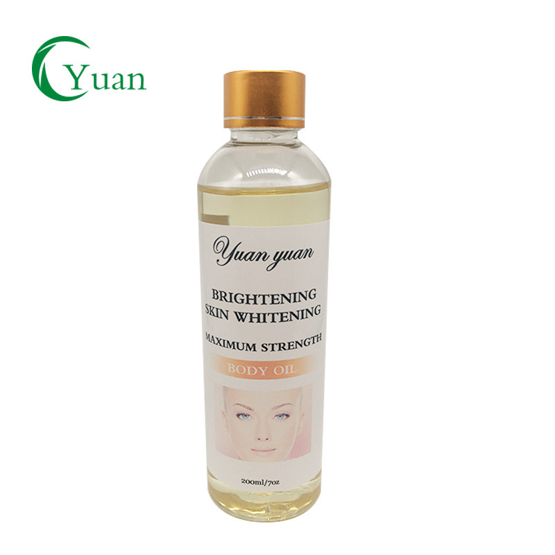 Private label Maximum strength brightening skin whitening body oil