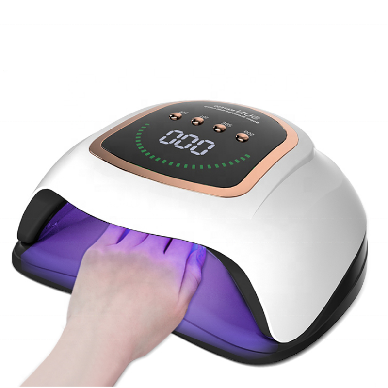 New Arrival 200w Pro Cure Dual Light Sun Uv Led Gel Dryer Nail Lamp Auto Powerful UV Lmap with Touch LCD Screen For Home Salon