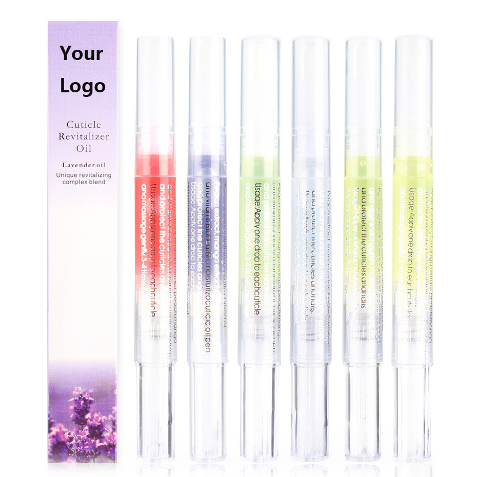 Custom Logo Finger Nail Repair Treatment Softener Strengthener Nourishing Cuticle Serum Nail Oil Pen