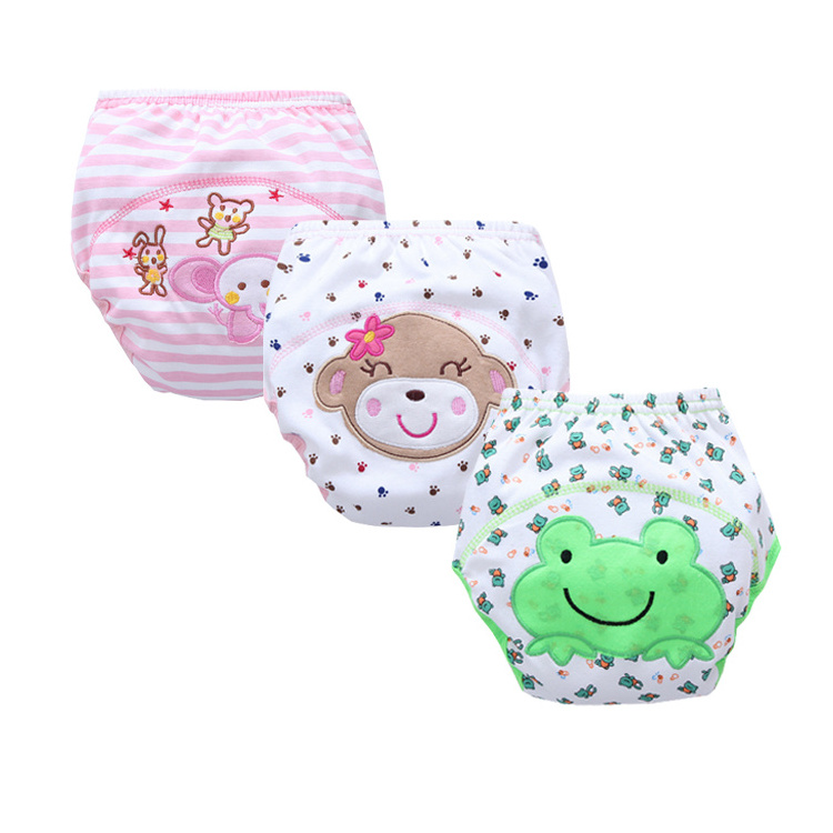 Factory Direct Cheapest Price Baby Nappies Soft Breathable Leak Guard Baby Washable Cloth Diapers