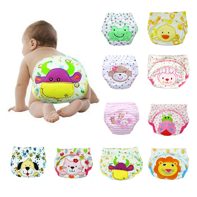 Factory Direct Cheapest Price Baby Nappies Soft Breathable Leak Guard Baby Washable Cloth Diapers