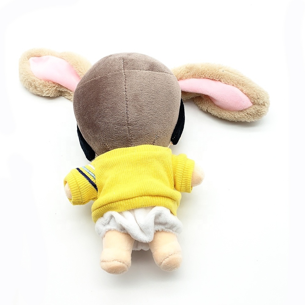 Manufacturer OEM ODM high quality Custom soft Kpop idol doll toy plush doll With cute sweater and Low MOQ stuffed toy