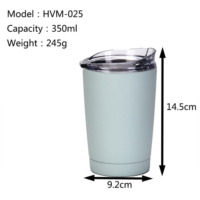 wholesale bulk 12oz Double Wall Stainless Steel Vacuum Insulated Coffee Car Cup Tumblers Travel Mugs