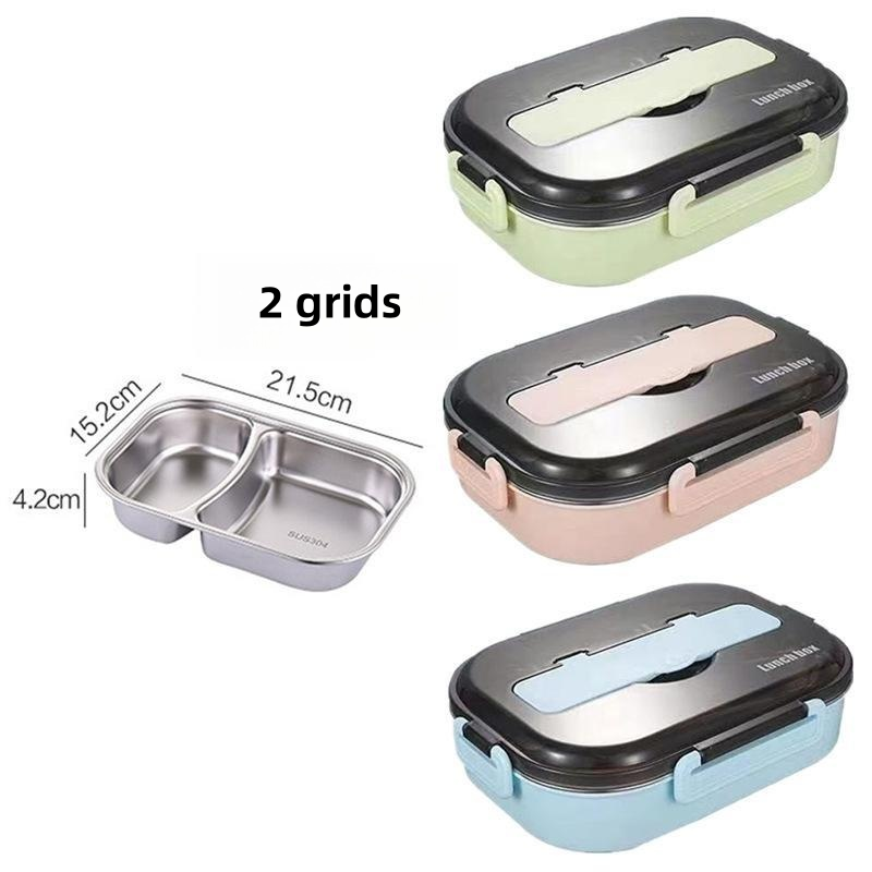 High Capacity Eco Sealed Food Container 304 Stainless Steel Office Lunch Box Kids School Bento Box