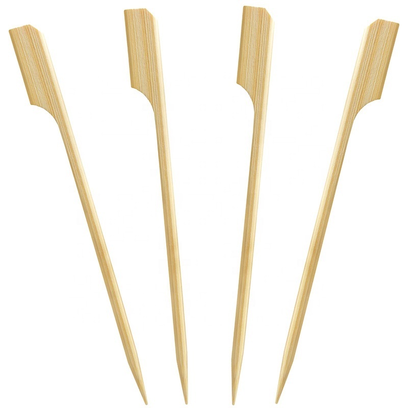 Baoxin for Appetizers Fruit Kabobs Sandwiches Cocktail Party Finger Food Sticks Mini Bamboo Paddle Skewers