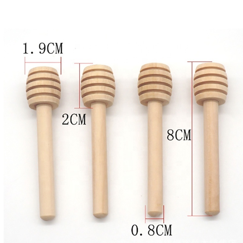 Baoxin Wooden Honey Mixing Stirrer Comb Stick Honey Spoon Collecting Dispensing Drizzling Honey Dipper Sticks