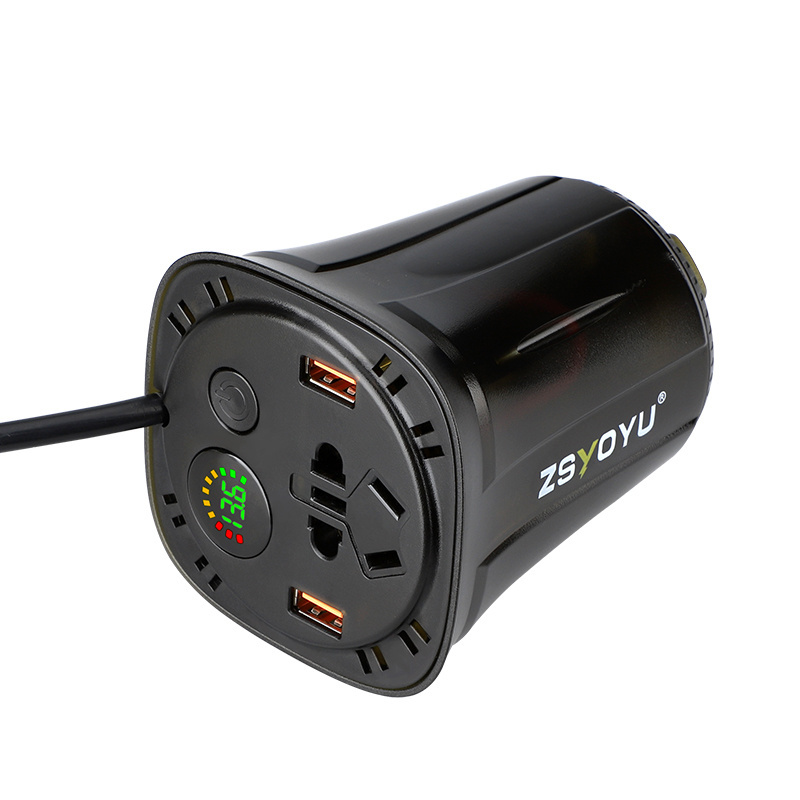 Factory Supply Cup Holder 12v to 220v 110V Car Charger Inverter Power Inverter Car Power Inverter Car