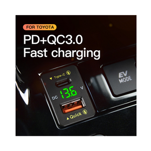 Factory Supply Quick Charger 3.0 Dual Usb Car Phone Charger 9V2A 36W Type C Car Charger