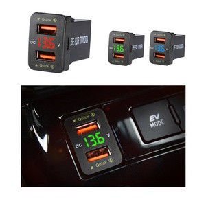 Factory With Voltmeter Car Usb Charger Best Smartphone Accessories 5V 4.2A 24V Car Charger