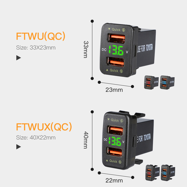 Factory With Voltmeter Car Usb Charger Best Smartphone Accessories 5V 4.2A 24V Car Charger